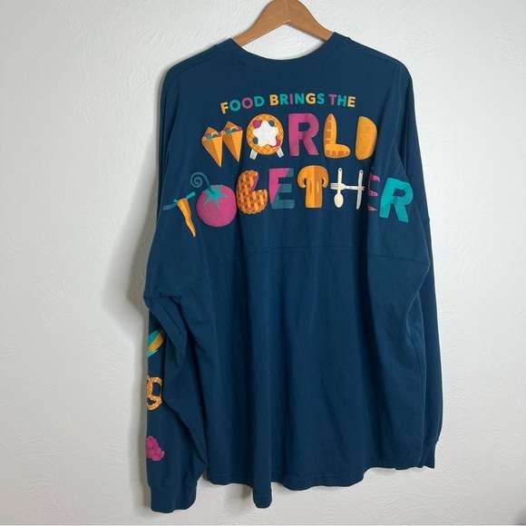 Disney Spirit Jersey Blue Epcot Food & Wine Festival 2022 Pullover Top Size XXL - Picture 9 of 10